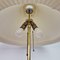Dänische Messing Stehlampe mit Le Klint Lampenschirm, 1960er 9