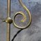 French Art Nouveau Brass & Frosted Glass Table Desk Light, Image 9