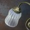 French Art Nouveau Brass & Frosted Glass Table Desk Light, Image 10