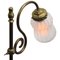 French Art Nouveau Brass & Frosted Glass Table Desk Light, Image 5
