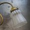 French Art Nouveau Brass & Frosted Glass Table Desk Light, Image 8