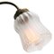 French Art Nouveau Brass & Frosted Glass Table Desk Light, Image 3