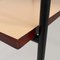 Mid-Century Italian Pink Laminate, Black Metal and Wood Double-Shelf Table, 1960 10