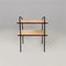 Mid-Century Italian Pink Laminate, Black Metal and Wood Double-Shelf Table, 1960 6