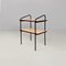 Mid-Century Italian Pink Laminate, Black Metal and Wood Double-Shelf Table, 1960 2