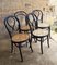 Art Nouveau Chairs in Bent Wood by Michael Thonet, 1890s, Set of 4 2