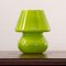 Vintage Italian Green Mushroom Lamp in Murano Glass, Image 3