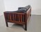 Canapé Monte Carlo Mid-Century Scandinave en Cuir Noir et Palissandre par Ingvar Stockum, 1965 29