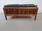 Canapé Monte Carlo Mid-Century Scandinave en Cuir Noir et Palissandre par Ingvar Stockum, 1965 19