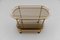 Italian Brass & Smoked Glass Serving Bar Cart, 1950s, Image 6