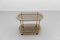 Italian Brass & Smoked Glass Serving Bar Cart, 1950s, Image 7