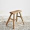 Rustic Elm Wooden Stool 2