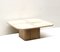 Vintage Square Travertine Coffee Table, 1980s 1