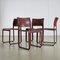 Vintage Sistina Strap Chairs by Tito Agnoli for Matteo Grassi, 1980s, Set of 4, Image 1