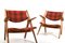 Set of CH-28 Oak Easy Chairs by Hans J. Wegner for Carl Hansen & Søn, 1950s 12