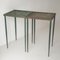 Tables d'Appoint en Tôle Perforée par Mathieu Matégot, 1950s, Set de 2 1