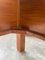 Butaca modernista de madera exótica y cuero, años 60, Imagen 43