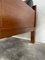 Butaca modernista de madera exótica y cuero, años 60, Imagen 15