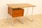 Modernistischer Tschechoslowakischer Schreibtisch aus Chrom & Holz, Europa, 1950er 16
