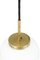 Lampada piccola Kina in vetro opalino e ottone di Bent Karlby per Lyfa, anni '60, Immagine 5