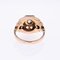 French Colorless Stone 18 Karat Rose Gold Tank Ring, 1950s, Image 13