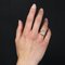 French Colorless Stone 18 Karat Rose Gold Tank Ring, 1950s, Image 4