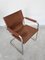 Sedia da visita vintage Bauhaus in pelle di Matteo Grassi, anni '70, Immagine 8
