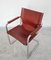 Sedia da visita vintage Bauhaus in pelle di Matteo Grassi, anni '70, Immagine 3