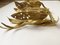 Brutalist Gilded Foliage Sconces attributed to Paul Moerenhout, 1970s, Set of 2 9