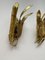 Brutalist Gilded Foliage Sconces attributed to Paul Moerenhout, 1970s, Set of 2 10