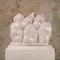 Scultura Art Deco in ceramica craquelé smaltata con tre gorilla, anni '40, Immagine 4