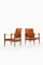 Safari Sessel aus Esche, Messing & Leder, Kaare Klint zugeschrieben, 1950er, 2er Set 3