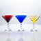 Copas de cristal de Baccarat Martini multicolores, Francia, 1960. Juego de 6, Imagen 9