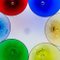 Copas de cristal de Baccarat Martini multicolores, Francia, 1960. Juego de 6, Imagen 8