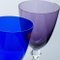 Multi Color Baccarat Wine Crystal Glasses, France, 1960, Set of 6 7