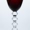 Multi Color Baccarat Wine Crystal Glasses, France, 1960, Set of 6 5