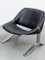 Set of Vintage German Lounge Black and Chrome Chairs by Knut Hesterberg, 1971 10