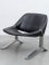 Set of Vintage German Lounge Black and Chrome Chairs by Knut Hesterberg, 1971 9