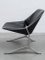 Set of Vintage German Lounge Black and Chrome Chairs by Knut Hesterberg, 1971 8
