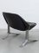 Set of Vintage German Lounge Black and Chrome Chairs by Knut Hesterberg, 1971 6