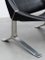 Set of Vintage German Lounge Black and Chrome Chairs by Knut Hesterberg, 1971 15