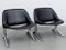 Set of Vintage German Lounge Black and Chrome Chairs by Knut Hesterberg, 1971 13