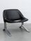 Set of Vintage German Lounge Black and Chrome Chairs by Knut Hesterberg, 1971 3