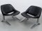 Set of Vintage German Lounge Black and Chrome Chairs by Knut Hesterberg, 1971 16