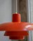 Orange PH 4/3 Hängelampe von Louis Poulsen, 1970er 4