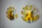 Leaf Wall Lights in in Orange Frosted Glass from Murano Mazzega, 1970, Set of 2, Image 5