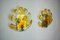 Leaf Wall Lights in in Orange Frosted Glass from Murano Mazzega, 1970, Set of 2, Image 3