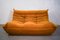 Goldenrod Corduroy Togo 2-Seat by Michel Ducaroy for Ligne Roset 2
