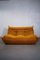 Goldenrod Corduroy Togo 2-Seat by Michel Ducaroy for Ligne Roset 1