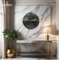 Burgundy Green Marble Wall Clock by Euromarmi Store 1
